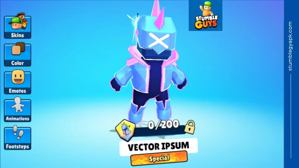 rarest Skin in Stumble Guys Vector Ipsum