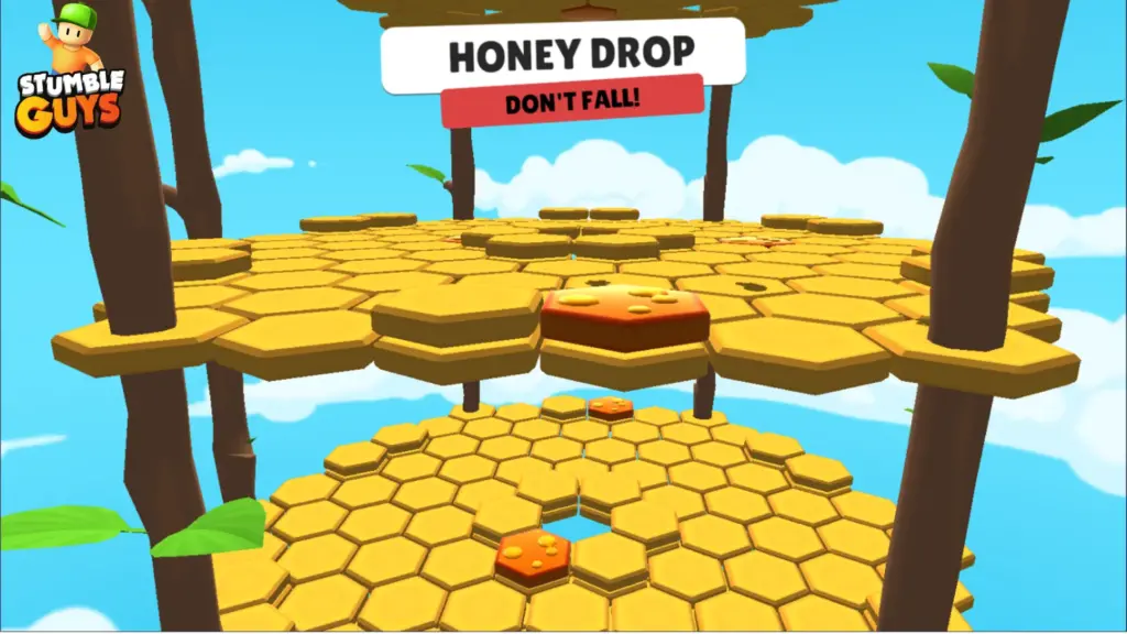 Stumble Guys map honey drop