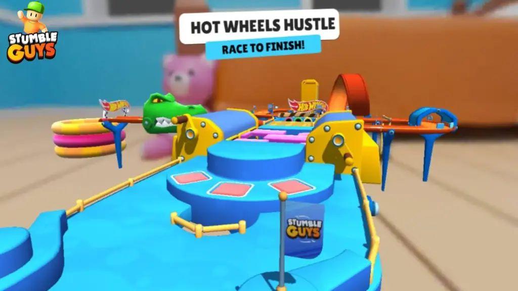 Stumble Guys map hot wheels hustle