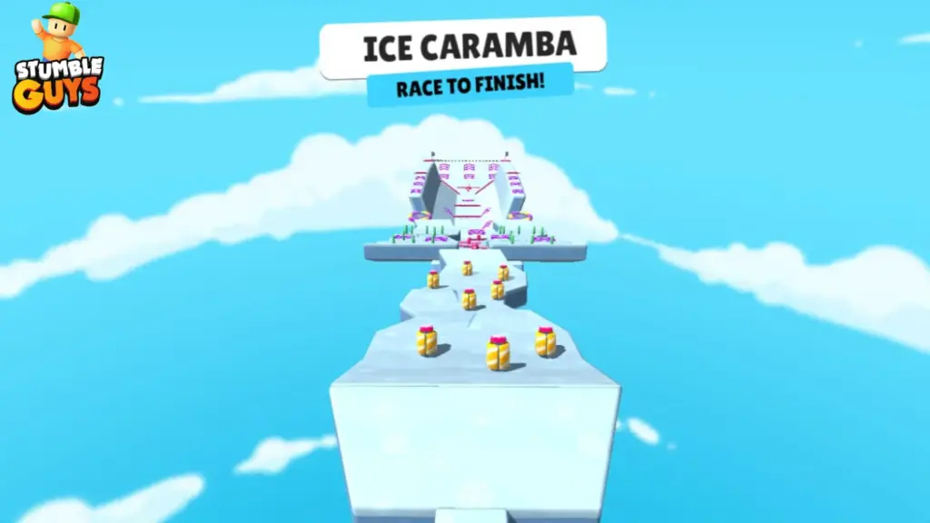 Stumble Guys map ice caramba