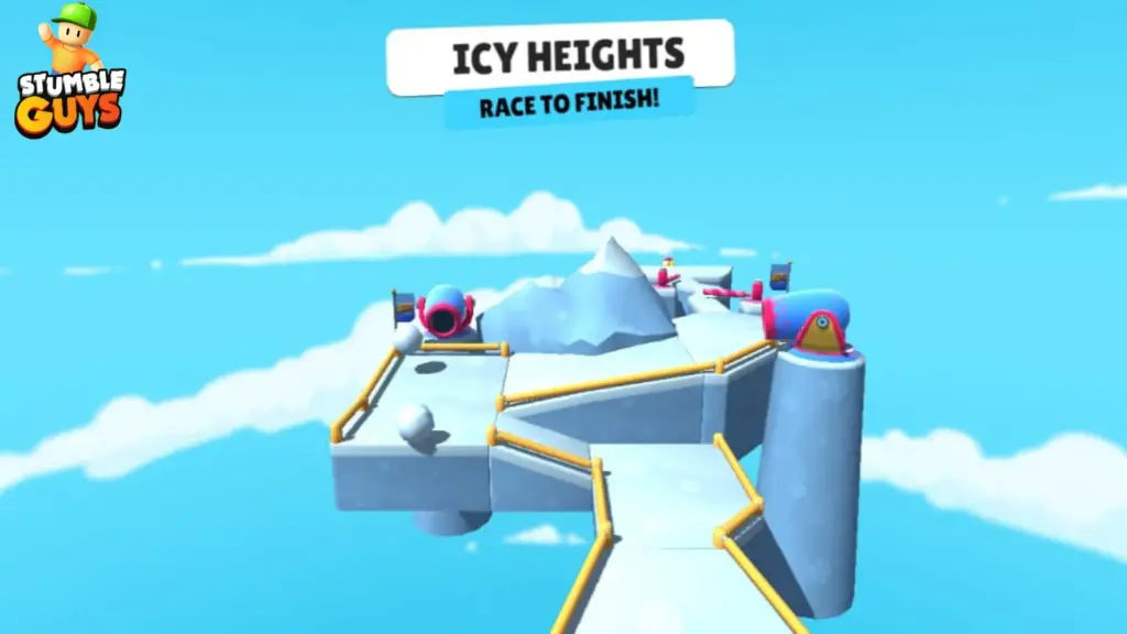 Stumble Guys map icy heights