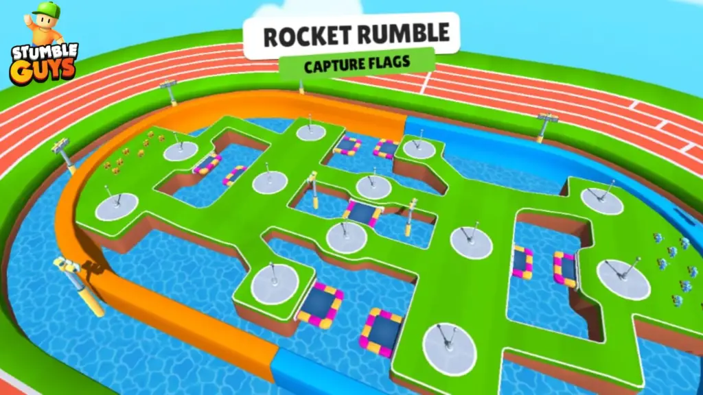 Stumble Guys map rocket rumble