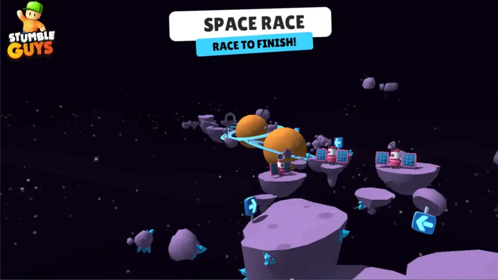 Stumble Guys map Space Race