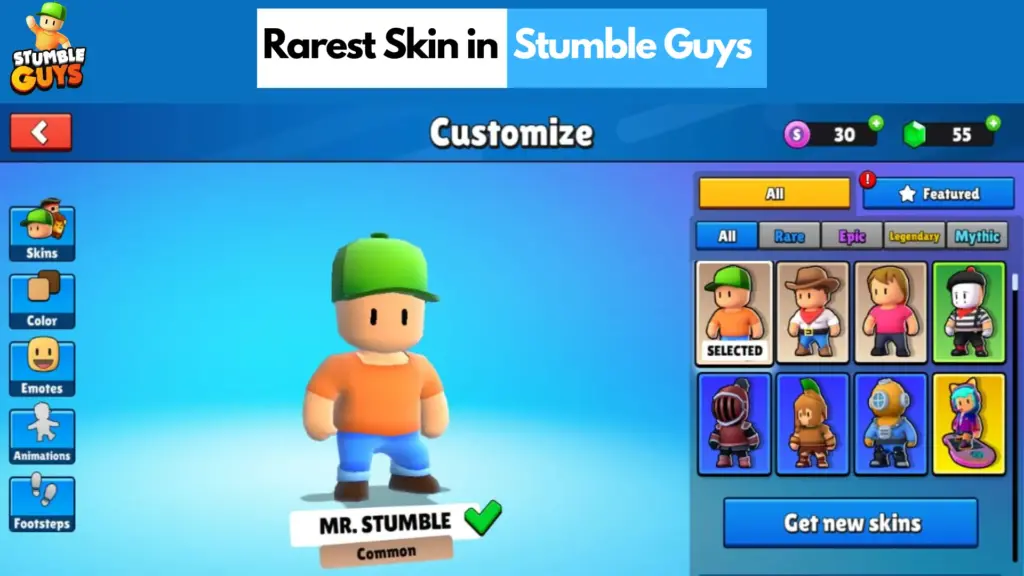 rarest Skin in Stumble Guys