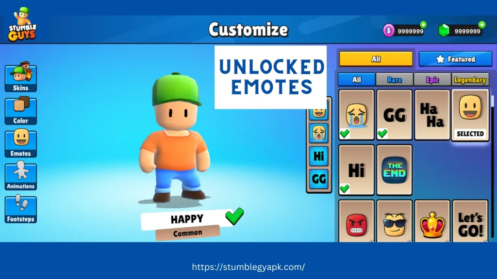 Stumble Guys Mod Apk Unlocked Emotes