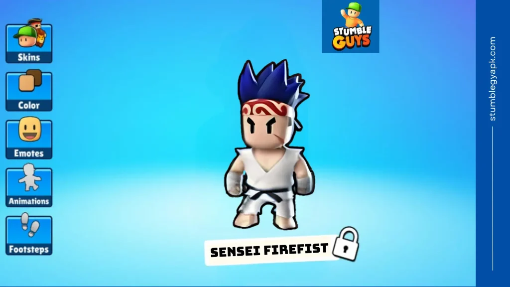 sensei firefist rarest-Skin-in-Stumble-Guys